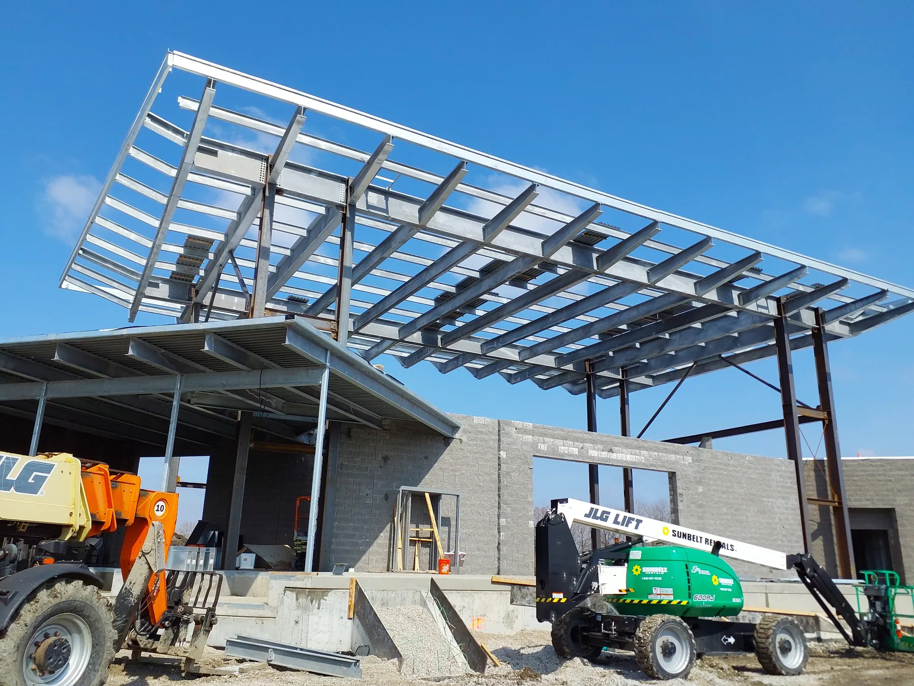 Centennial Park West Concert Pavilion steel project