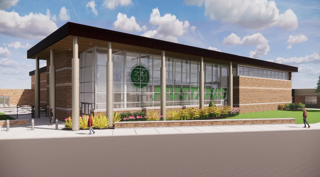 Hadley Middle School Link Addition project scope photo